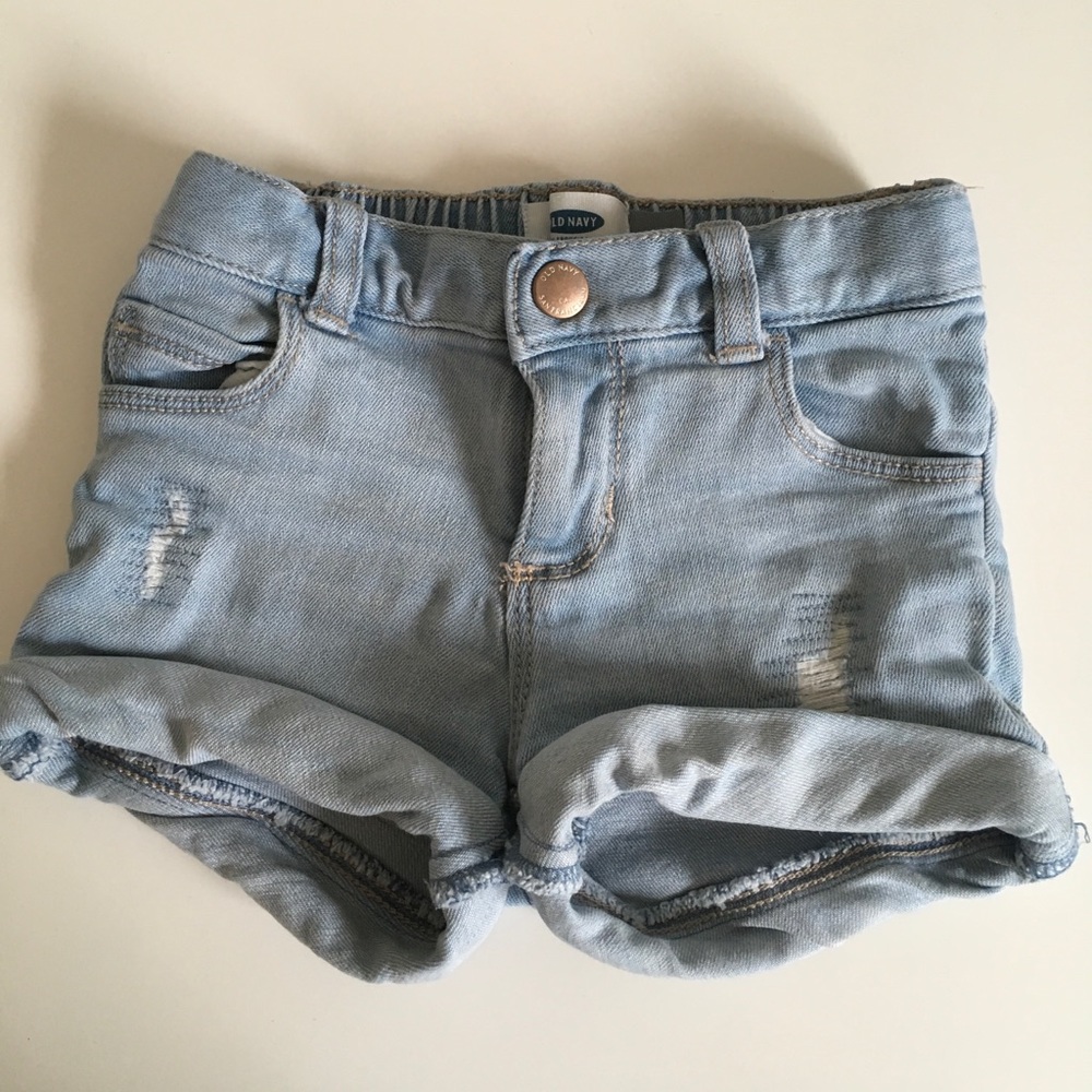 Toddler girls old navy adjustable jean shorts